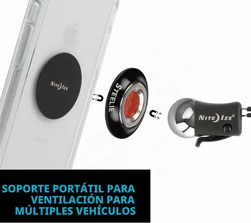 Vista 4 de Nite Ize - Soporte magnético de automóvil para celulares inteligentes