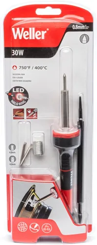 Vista 7 de Weller Kit de soldadura de 30W/120V, anillo LED de halo - WLIRK3012A