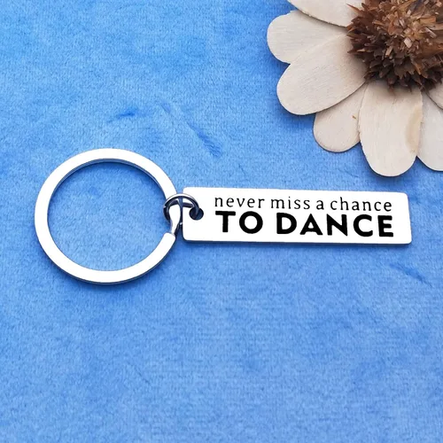Vista 5 de Regalo de bailarina inspirador llavero de ballet jazz hip hop bailarina latina regalo de aliento para bailarines amigos, hermana, hija, recitales