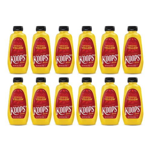 Vista 12 de Koops' Mostaza Arizona Heat - Mostaza dulce y picante, sin gluten, kosher, fabricada en Estados Unidos, a partir de semillas de mostaza de calidad