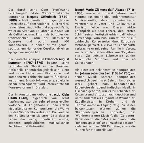Vista 10 de Piano Piano 3 - Cello Solo Duo Tänzerische Melodien für kleine Kinder Klassik für Babys und Kleinkinder Klassische Musik von Bach Offenbach Klein