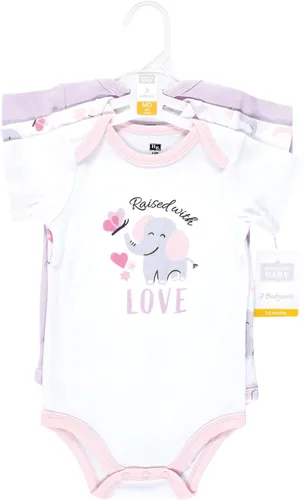 Vista 153 de Hudson Baby baby-girls Cotton Bodysuits 3-pack