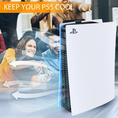 Vista 5 de PS5 Holder Wall Mount Stand - Playstation 5 Game Controller Holder Wall Shelf Play Station 5 Console Digital and Disc Edition - PS5 Wall Mount Kit
