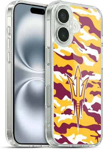 Vista 145 de Head Case Designs Funda de gel ASU Camou con licencia oficial de la Universidad Estatal de Arizona [protección de grado militar] compatible