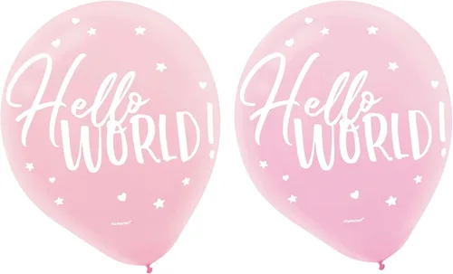 Vista 3 de Oh Baby Boy - Globos de látex azules, 12 pulgadas (15 unidades), perfectos para baby showers y revelaciones de género