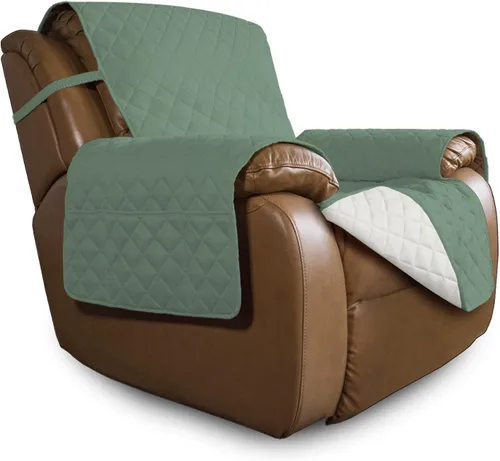 Vista 235 de Easy-Going - Funda reversible para sofá, resistente al agua, con varillas de espuma y correas elásticas, protector de muebles para mascotas y perros