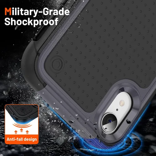 Vista 41 de Jeylly Funda para iPhone SE/Funda para iPhone 5S, Exterior de Plástico Duro que Absorbe Golpes + Interior de Silicona de Goma Defensor contra