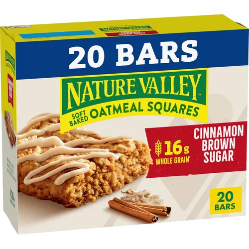 Vista 9 de Nature Valley – Cuadros de avena horneados suavemente, canela y azúcar moreno, 6 unidades, 7.44 OZ