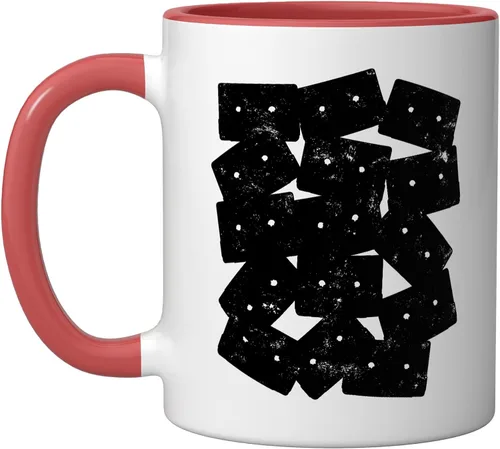 Vista 5 de Retro Cassette 90s 80s Theme Party Outfit Costume Ceramic Mug, Black/White, 11oz