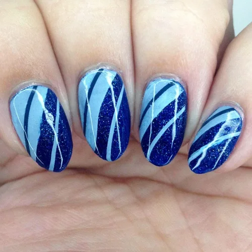 Vista 3 de Maniology French Connection - Placa de estampado de uñas con punta francesa, manicura clásica y simple, reutilizable, rectangular, plantilla de arte