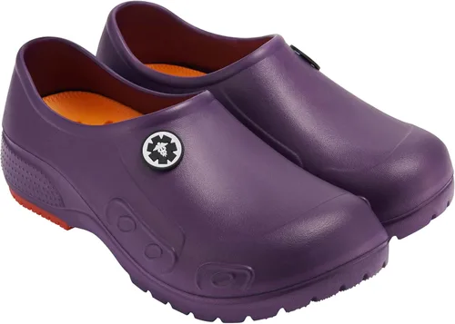 Vista 7 de YUNGPRIME Zapatos de trabajo antideslizantes para hombre y mujer, para enfermería, zapatos de chef