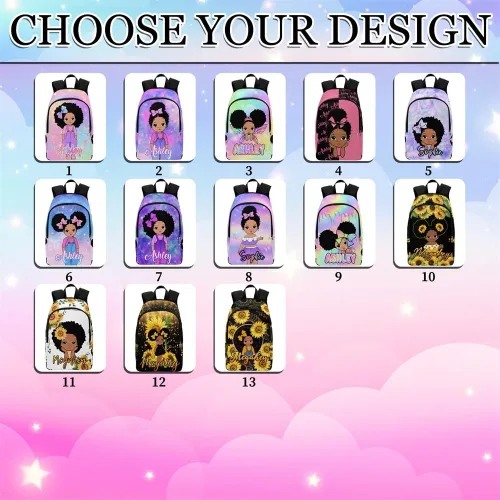 Vista 110 de Texto personalizado Elefante desgaste gafas mochila mochila mochila casual Daypack bolsa para mamá niñas, color86-4, Mochilas Daypack