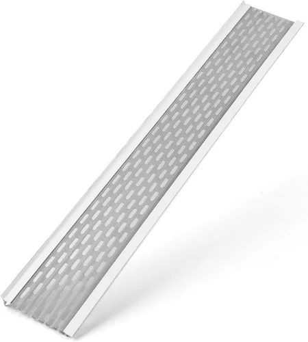 Vista 12 de DIY 5" Protección de hojas Muestra Malla de acero inoxidable Cubiertas de canalón de aluminio con acabado de fábrica Grado profesional Protector