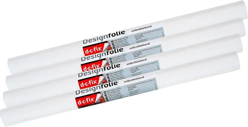 Vista 14 de d-c-fix 346-0001-3PK - Película autoadhesiva decorativa, color blanco mate, rollo de 17 x 78 pulgadas, paquete de 3