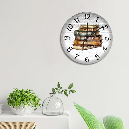 Vista 38 de Reloj de pared de guitarra acústica con aspecto de madera natural, reloj de madera rústico y elegante, 10 silenciosos, sin tictac, de cuarzo