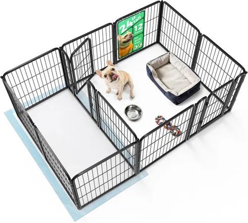 Vista 10 de FXW Homeplus Unleashed Corralito para Perros de Interior - Juego Sin Estrés y Seguro, Resistente de 24 Pulgadas 2 Paneles Corralito para Cachorros
