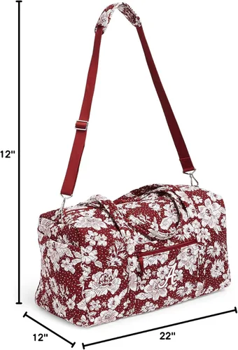 Vista 6 de Vera Bradley Women's Cotton Collegiate Large Travel Duffle Bag (Multiple Teams Available)
