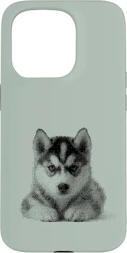 Vista 13 de Chic Husky Puppy for Dog Mom and Paw Parents Case for iPhone 15
