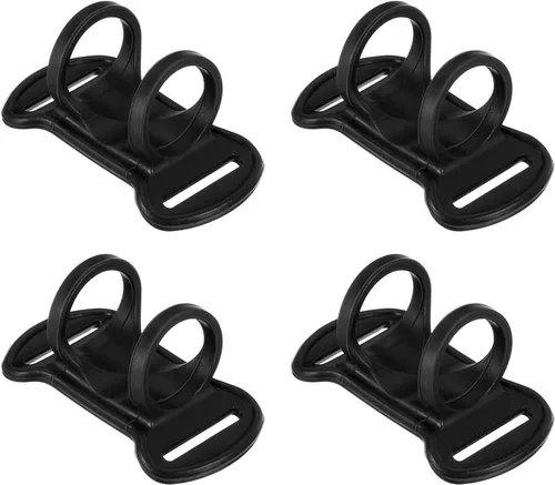 Vista 6 de PATIKIL Soporte para linterna frontal, 4 piezas de silicona suave de alta elasticidad, manos libres, soporte de repuesto para linterna exterior