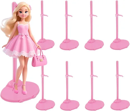 Vista 12 de 10 soportes ajustables para muñecas, soporte transparente para figura