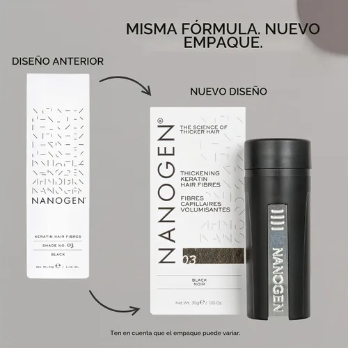 Vista 11 de Nanogen Fibras capilares de queratina, Negro