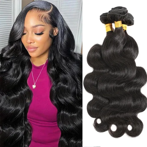 Vista 16 de CSCHS Manojos de cabello humano 12A de 22, 24, 26 pulgadas, mechones de cabello humano ondulado 100% sin procesar, extensiones de cabello virgen