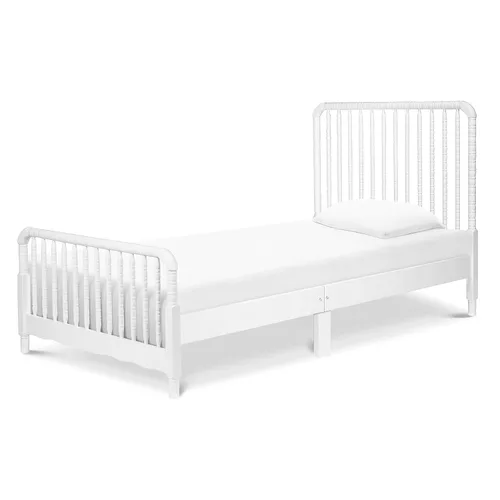 Vista 11 de Davinci Jenny Lind - Cama individual con postes de husillo de madera en ébano - Listones de soporte de colchón incluidos