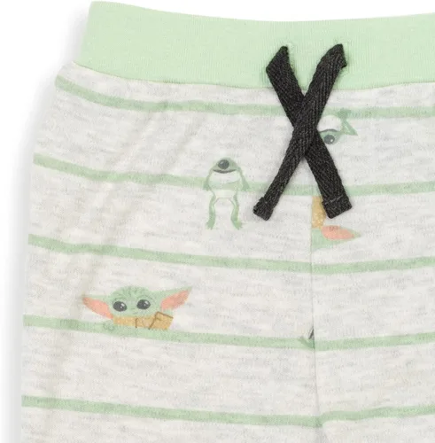 Vista 6 de STAR WARS Darth Vader Stormtrooper C-3PO Chewbacca R2-D2 Baby Yoda Paquete de 2 pantalones deportivos para recién nacidos a bebés, Plateado