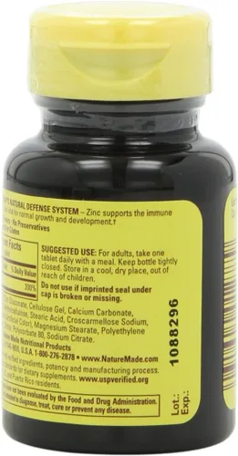 Vista 4 de Nature Made Zinc 30 mg, 100 tabletas (paquete de 6)