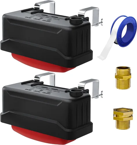 Vista 8 de Válvula de flotador automática de canal de agua para ganado con conector de cobre y cinta PTFE, control automático de nivel de agua, válvulas