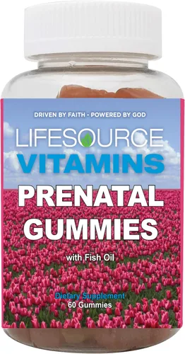 Vista 2 de LifeSourceVitamins Multivitaminas prenatales y minerales con DHA - Omega 3 / Fórmula patentada