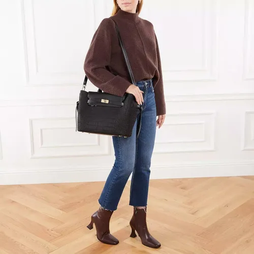Vista 2 de Michael Kors Hamilton Legacy - Bolso grande con cinturón, color negro, talla única, Negro