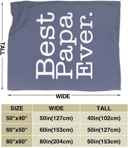 Vista 3 de Manta para papá, regalos para papás o abuelo de parte de nietos, manta suave para el abuelo, regalo del día del padre, regalo de Navidad para papá