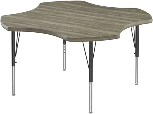 Vista 9 de Correll - Mesa rectangular de actividades para el aula de 24 x 36 pulgadas, altura ajustable (19-29 pulgadas), parte superior de nogal colonial