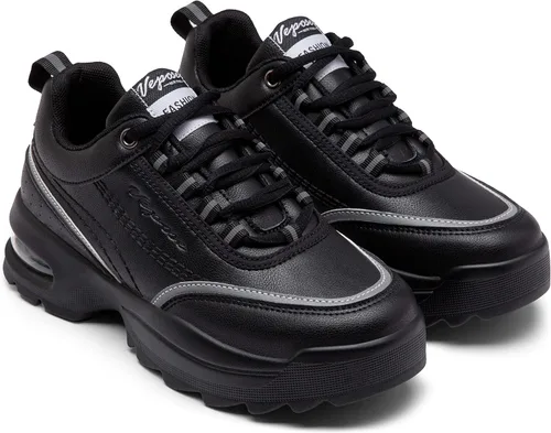 Vista 3 de Vepose 8019 - Tenis de moda para mujer, con amortiguación de aire, con cordones, para correr, de espuma viscoelástica, para caminar