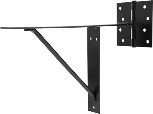 Vista 8 de Kit de puerta anti hundimiento resistente no se hunde, soporte de esquina de puerta para valla de puerta de madera con un pestillo de puerta