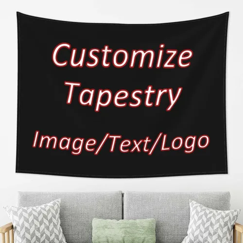 Vista 12 de RMWD Studio 24x42in Custom Tapestry for Wall Bedroom Living Room, Custom Backdrop Personalized With Photo Image Text, Banners And Signs Customize