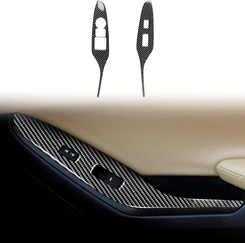 Vista 2 de ITrims Accesorios de automóvil para Mazda ND MX-5 Miata 2016-2022 Cubierta del botón del interruptor de ventana de la puerta del automóvil