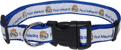Vista 6 de Collar de perro Real Madrid MLS Real Madrid Sports Football Tough PET COLLAR en color del equipo, tamaño: pequeño