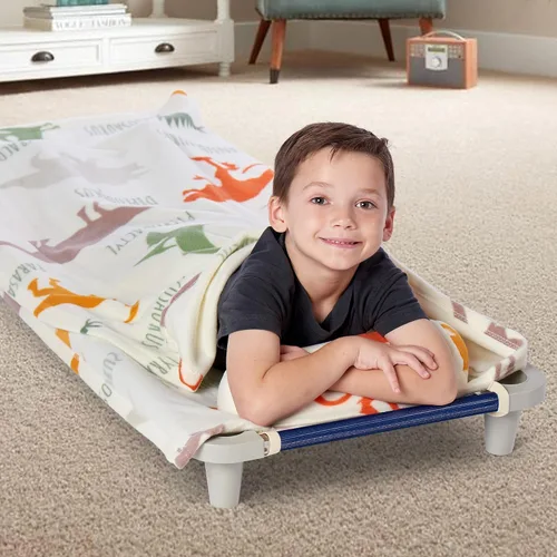 Vista 3 de ROLLEE POLLEE Saco de Siesta Enrollable Manta para Siesta con Almohada Adjunta para Preescolar/Guardería, Súper Suave con Correas Elásticas, Se