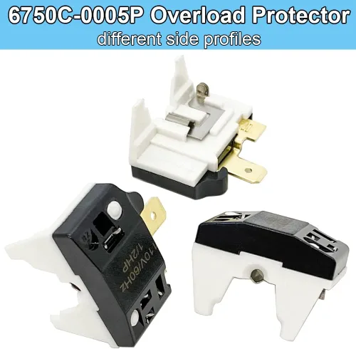 Vista 4 de QP2-4.7/QP2-4R7 4.7Ohm Refrigerador 3 Pin PTC Start/Starter Relay w/Refrigerator Overload Protector, Compatible with Whirlpool, Vissani, Kenmore