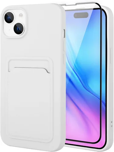Vista 36 de MZELQ Compatible con iPhone 11 Funda TPU Soporte para Tarjetas Cubierta de Billetera, Protección de Cámara + Protector de Pantalla Funda Suave