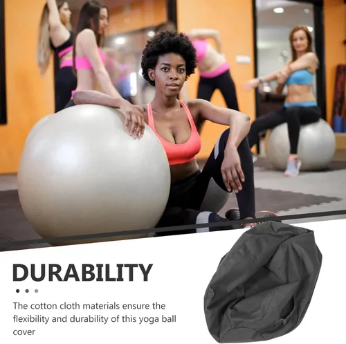 Vista 4 de BESPORTBLE Cubierta de bola de equilibrio, cubierta de bola de ejercicio, cubierta de bola de entrenamiento lavable, protector de pelota