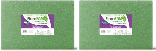 Vista 9 de FloraCraft Bloque FloraFōM de 1.9 pulgadas x 1.9 pulgadas x 4.9 pulgadas, color verde