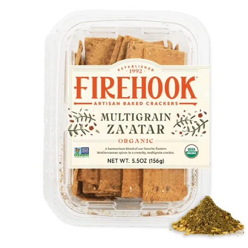 Vista 13 de Firehook Galletas de aceite de aguacate, sal marina y cebollino – horneadas artesanalmente, únicamente crujientes, hechas con ingredientes orgánicos