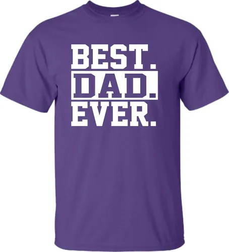 Vista 7 de Go All Out Camiseta de adulto para el día del padre con texto en inglés Best Dad Ever #1 Dad World's Greatest Dad