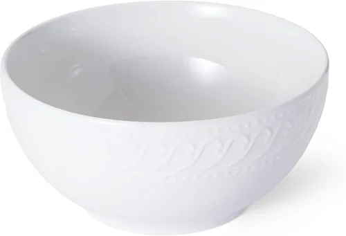 Vista 2 de Pfaltzgraff Sylvia - Cuencos de porcelana para verduras, color blanco