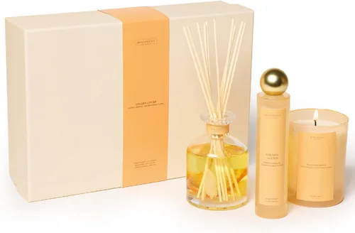 Vista 17 de Benevolence LA Difusor de junco, difusor de aroma de rosa y sándalo para el hogar con varillas difusoras de aceite Colección Sun-Kissed