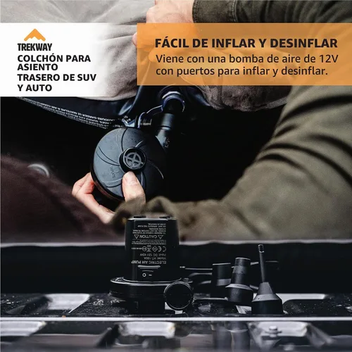 Vista 8 de Offroading Gear Colchón inflable de aire para asiento trasero SUV con cámaras laterales – cama de camping para coche – para 4Runner, Outback