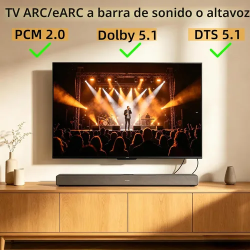 Vista 6 de HDMI eARC a convertidor de audio óptico